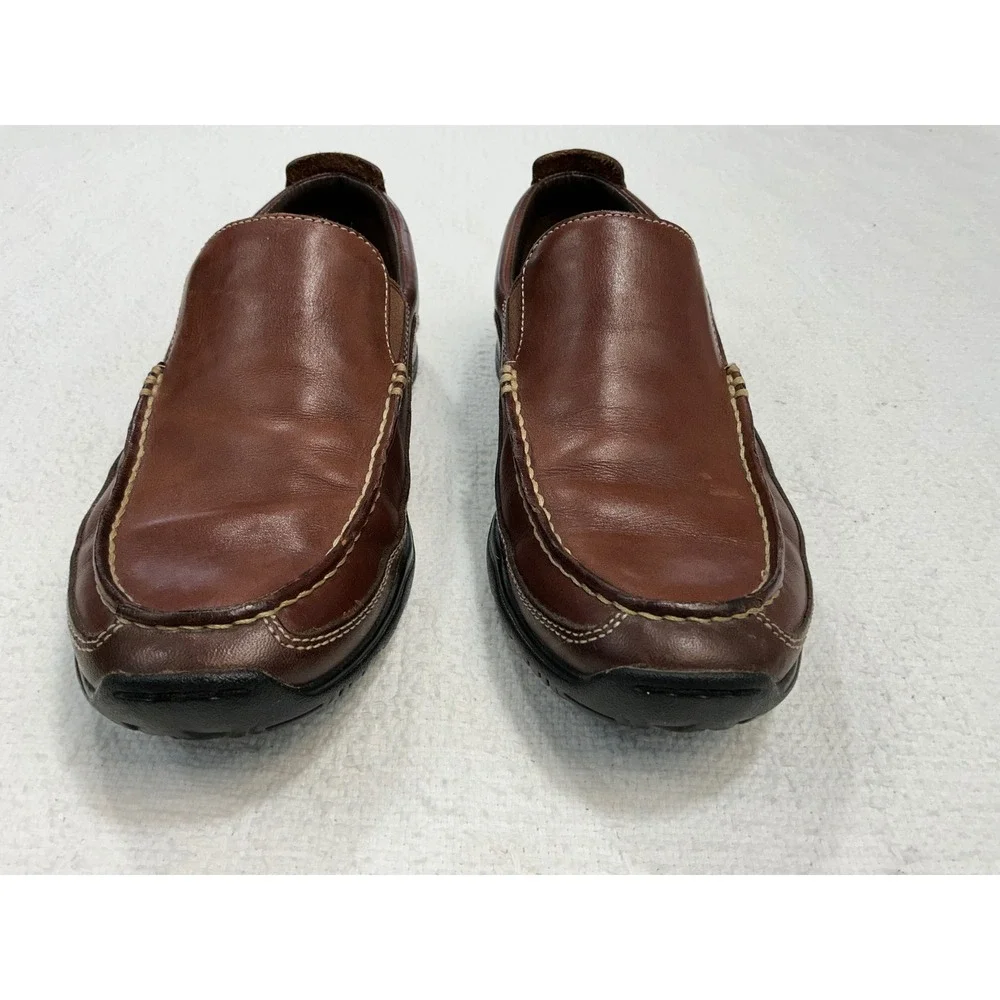 Cole Haan Brown Leather Slip‎ On Loafers Mens 8M Venetian